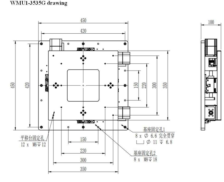Motorized UVW Align Stage(001)